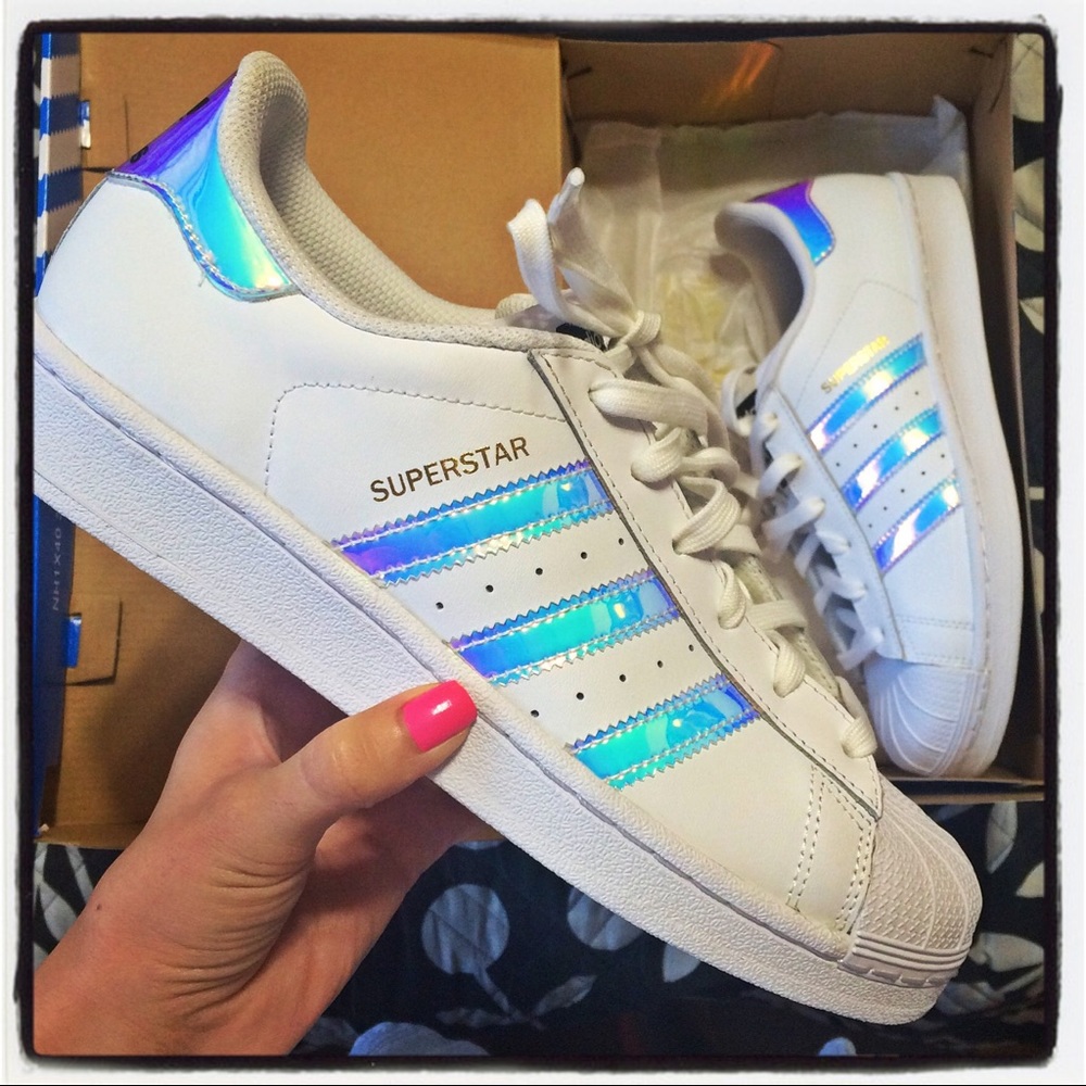 Holographic Adidas Superstar